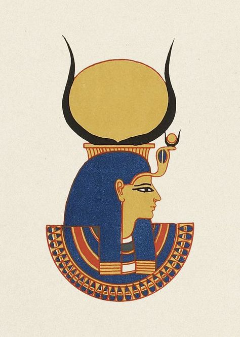 Pharoah Egyptian, Hathor Egyptian Goddess, Egyptian Art Drawing, Egyptian Ornamented, Egyptian Drawings, Egyptian Party, Egypt Project, Egypt Ancient, Egyptian Painting