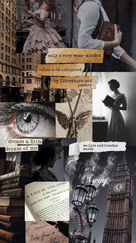 Shadowhunters Books Aesthetic, Tessa Aesthetic, Shadow Hunters Aesthetic, Tessa Gray Aesthetic, The Infernal Devices Aesthetic, Shadowhunters Aesthetic, Mortal Instruments Books, Books 2024, Tessa Gray