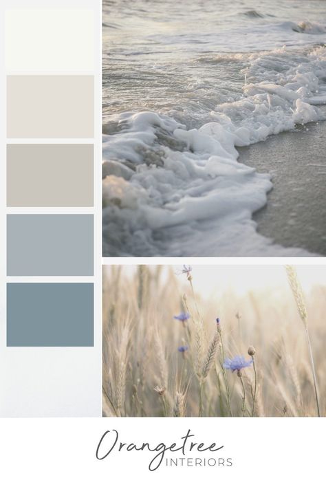 Coastal Colour Scheme, Home Paint Colour, Coastal Color Scheme, Beach Color Palettes, Coastal Paint Colors, Coastal Paint, Beach House Colors, Koti Diy, Coastal Color Palette