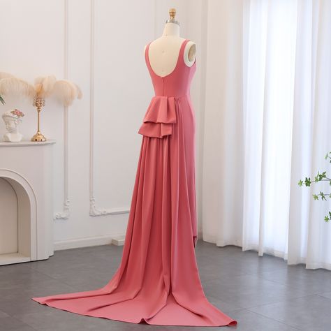 SS471 Elegant Coral Pink Scalloped Arabic Evening Dress 2024 Luxury Dubai Butterfly Beaded Women Wedding Party Gowns Arabic Evening Dress, Dubai Women, Rosa Coral, Prom Dresses For Sale, Dress 2024, فستان سهرة, Mermaid Evening Dresses, Lilac Dress, Cape Dress