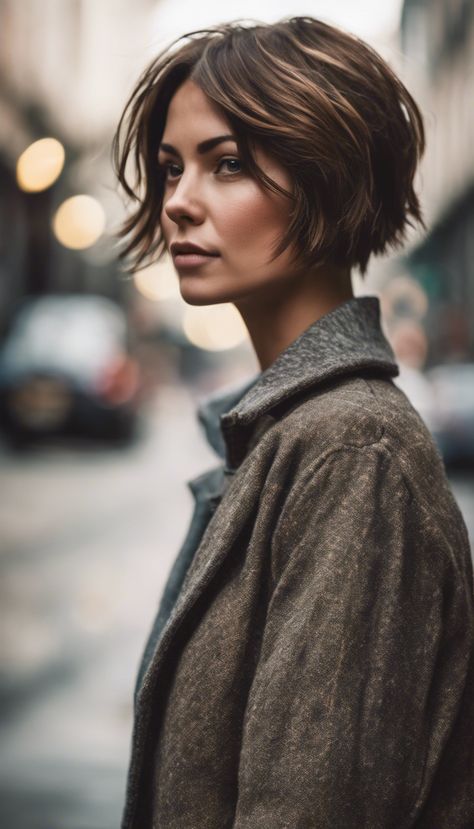 27+ Short Layered Haircuts For Women » Hairstylester Short Bob With Face Framing Layers, Adding Volume To Your Hair, Short Layered Haircuts For Women, Layered Haircuts For Women, Hair Contouring, Messy Bob Hairstyles, Shaggy Haircuts, Corte Pixie, Short Layered