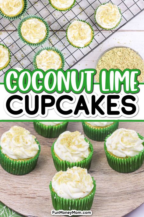 Lime Cupcakes, Best Brunch Recipes, Easy Dessert Recipe, Delicious Cupcakes, Vegan Cake Recipes, Quick Appetizers, Coconut Lime, Yummy Cupcakes, Easy Cookie Recipes