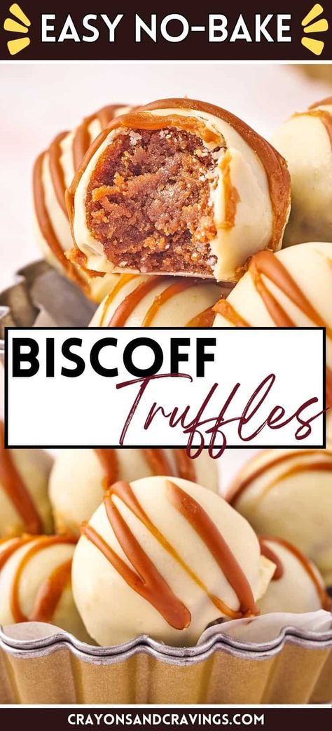 No-bake Biscoff truffles are a decadent 4-ingredient treat perfect for gifting, bringing to a dessert party, or simply just snacking! Made entirely without turning on the oven, these spiced cookie truffles make for a fun and kid-friendly dessert.