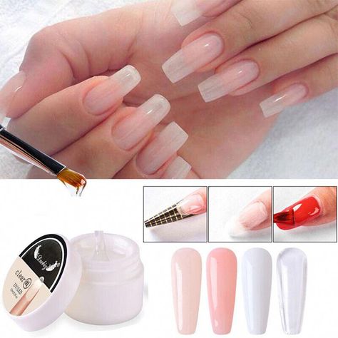 Find many great new & used options and get the best deals for Soak Off UV Nail Builder Glue Crystal Gel Quick Extension Manicure DIY Art New * at the best online prices at eBay! Free shipping for many products! Gel Extension Nails, Acrylic Nails Natural, Extension Nails, Nail Pen, Gel Nail Extensions, Nails Natural, Nail Art Gel, Gel Extensions, Nail Art Pen