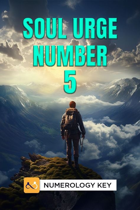 Understand the vibrant and explorative nature of Soul Urge Number 5 and Its adventurous spirit. This guide unpacks the characteristics of those driven by curiosity and a desire for constant motion. 

Find out how this soul urge affects your decision-making, lifestyle, and interactions. We provide practical tips on embracing your adventurous spirit while maintaining stability. 

Perfect for anyone who feels constrained by routine. Click to unlock the secrets of your soul number! Soul Urge Number 5, Soul Urge Number, Expression Number, Numerology Numbers, Astrology Numerology, Feeling Trapped, Astrological Sign, Each Zodiac Sign, Embrace Change