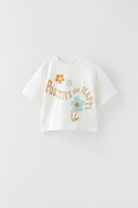 T-Shirts for Girls | Explore our New Arrivals | ZARA Philippines Layering T Shirts, Peanuts T Shirts, T Shirts For Girls, Slogan Sweatshirt, Hometown Heroes, Work Essentials, Turtleneck T Shirt, Slogan T Shirt, Kids Collection