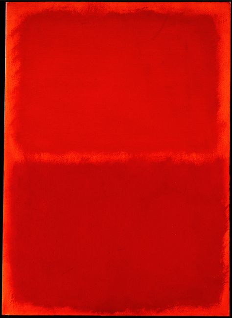 Mark Rothko. Orange, Red, Orange. Oil on paper. Rothko Paintings, Rothko Art, Franz Kline, Edward Hopper, Mark Rothko, Abstract Painters, Colour Field, Red Art, Arte Popular