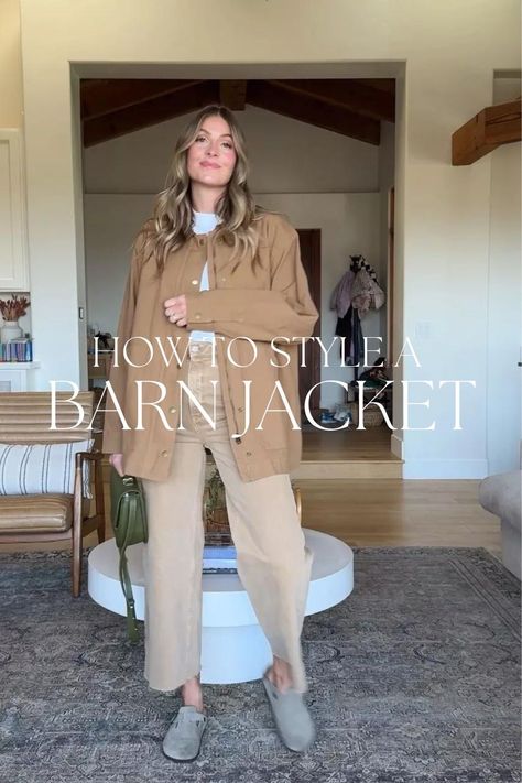 Looking for trendy fall jackets? The barn jacket is a new fall jacket style that is so easy to style for easy, everyday outfits You can shop each of these looks including barn jackets in all price ranges on my LTK. Tap to shop! Barn Jacket Styling, Fall 2024 Jackets, Everyday Jacket For Women, Barn Jackets For Women, Barn Jacket Outfits 2024, Barn Coat Outfit Women, Lady Jacket Outfit, Barn Coat Outfit, Barn Jacket Outfits