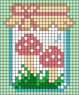 Alpha pattern #59867 variation #111126 | BraceletBook Bubble Tea Pixel Art Grid, Grid Pattern Crochet Pixel Art, Pixel Art Grid Easy, Cute Pixel Art Grid, Easy Pixel Art Ideas, Peeler Bead Ideas, Pixel Art Pattern Easy, Alpha Patterns Pixel Art, Bead Art Patterns