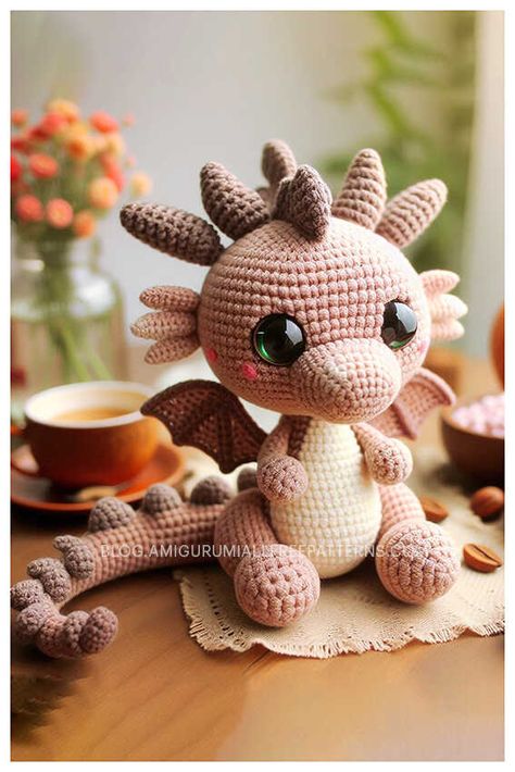 Crochet Dragon Amigurumi Free Pattern Amigurumi Dragons Free Pattern, Mini Dragon Crochet Pattern, Free Amigurumi Dragon Pattern, Crocheted Dragon Pattern Free, Crochet Dragons Free Patterns, Crochet Dragon Amigurumi, Small Dragon Crochet Pattern Free, Mini Dragon Crochet Pattern Free, Free Crochet Pattern Dragon