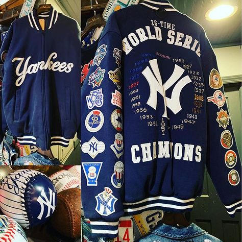 Looking for some REAL YANKEES FAN to rock this OG VINTAGE VARSITY JACKET.  Buy the jacket I’ll throw in the ball.  Come see what we got, might surprise you. #27times #addapatch #yankees #baseball #nyyankees #stoneflowerusa #vintageshop #thrifting #baseballgear #vintage #mlb Vintage Baseball Jacket, Yankees Jacket, Vintage Varsity Jacket, Nice Patterns, Vintage Varsity, Jacket Ideas, Yankees Fan, Design Layouts, Varsity Jackets