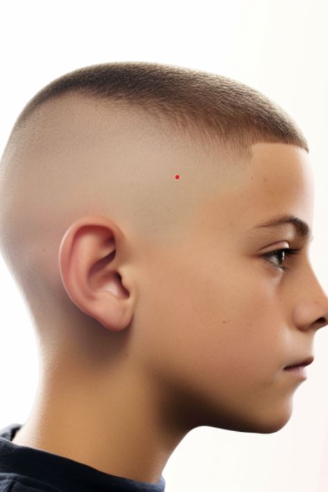 The buzz cut with fade is a minimalist yet stylish haircut option for boys. This style features a transition from skin fade into the buzzed top part of the hair. Click here to check out more trendiest boys haircuts for school. Boys Buzzed Haircuts Kids, Buzz Cut Boys Kids, Boys Buzzed Haircut, Buzz Cut With Fade, Boys Buzz Cut, Tapered Fade Haircut, Tapered Fade, Haircuts For School, Trendy Boys Haircuts