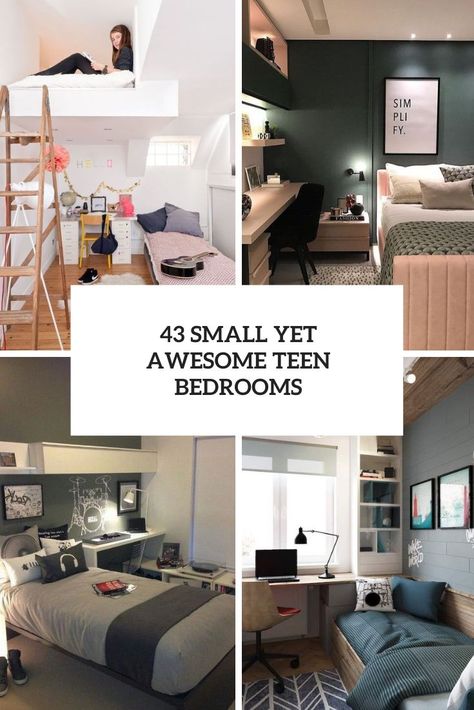 small yet awesome teen bedrooms cover Teen Room Layout Ideas, Small Teenage Room Ideas, Small Room Teenage Girl Ideas, Tiny Teenage Bedroom, Small Teenage Boys Bedroom Ideas, Teenage Room Decor Boy Bedroom Ideas, Teenage Room Decor Boy Small Bedroom Ideas, Small Bedroom Ideas Teen Boy, Small Teen Boy Bedroom Ideas