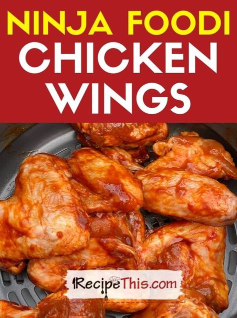 Recipe This | Category: Ninja Foodi Recipes | Page 3 Ninja Foodi Chicken Wings, Pressure Cook Frozen Chicken, Barbecue Pulled Pork Recipe, Sticky Chicken Wings, Air Fry Chicken Wings, Boneless Chicken Wings, Air Fryer Wings, Multi Cooker Recipes, Frozen Chicken Wings