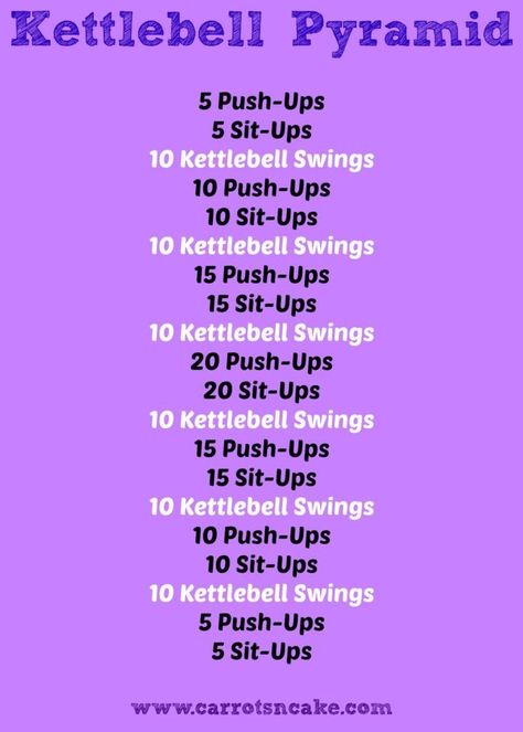 Off Day Workout, Beachbody Workout, Pyramid Workout, Crossfit Workouts At Home, Workout Fat Burning, Crossfit At Home, Wod Workout, Kettle Bell, Kettlebell Training