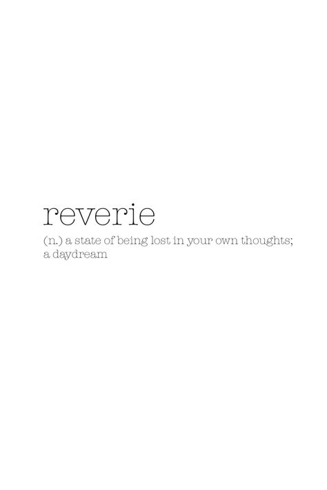 Simple Word Neck Tattoo, Pretty Words To Get Tattooed, Authentic Words, Matching Word Tattoos Best Friends, Ethereal Word Tattoo, Reverie Tattoo, Reverie Meaning, Unique Word Tattoos, Daydreaming Tattoo