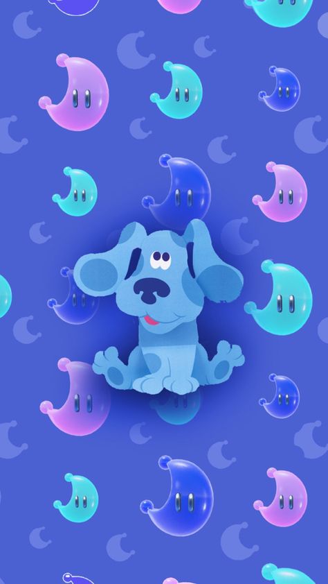 Blues Clues Wallpaper Aesthetic, Blue Clues Wallpaper, Blues Clues Aesthetic, Blues Clues Wallpaper, Blue From Blues Clues, Blue Clues Drawing, Mario Wallpaper, Blue Clues, Pc Background