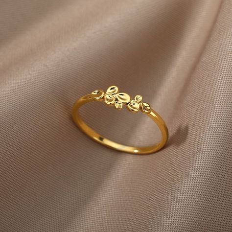 Fine Ring, Gold Leaves, Ring Gold, Fashion Fashion, Rosemary, Gold Ring, Size 7, Ring, Gold