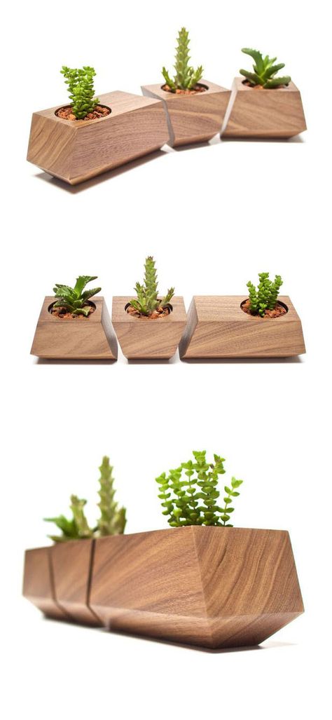 #jardiniera #colturi Minimalist Dekor, Diy Holz, Wooden Planters, Minimalist Decor, Wood Design, Design Interior, Wood Furniture, Woodworking Plans, Wood Art