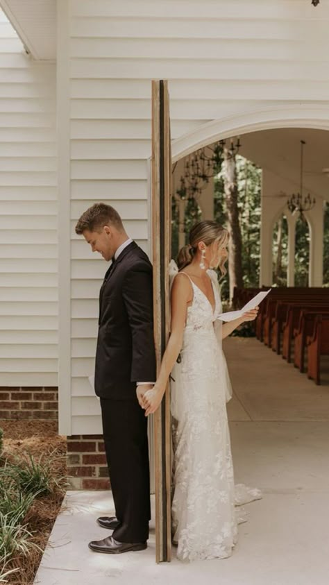 Wedding Pictures During Ceremony, Modest Wedding Decorations, Intimate Wedding Ceremony Indoors, Birdsong Chapel Nc, Wedding Ceremony Without Bridal Party, Fall Chapel Wedding, Wedding Photos Christian, Unique Wedding Ideas Christian, Must Have At Wedding