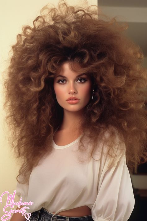 1980s Hairstyles, 80's Makeup, Big Volume Hair, 80s Big Hair, 1980s Hair, Hair Glam, Bombshell Hair, Volume Curls, Diy Hair Masks