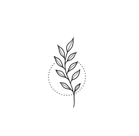 Easy Plant Tattoo, Plants Tattoo Minimalist, Minimalistic Plant Tattoo, Plant Tattoos Simple, Easy Tattoos To Draw On Yourself Small, Minimal Plant Tattoo, Simple Plant Tattoo, Minimalist Plant Tattoo, Easy Line Tattoos