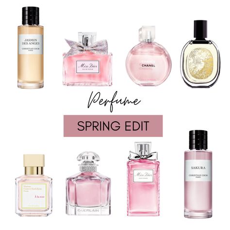 Spring Perfumes For Women, Perfume For Women Top 10, Spring Perfume, Spring Fragrances, Summer Perfume, Top Perfumes, Perfumes For Women, Fragrances Perfume Woman, Spring Scents