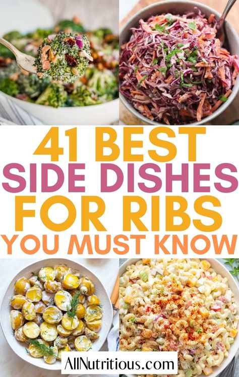 Ribs And Chicken Dinner, Boneless Pork Ribs Dinner Ideas, Spare Rib Dinner Sides, Ribs For Dinner Side Dishes, Beef Rib Side Dishes, Side Dish With Ribs Dinner, Sides For Pork Ribs Dinners, Sides To Go With Ribs Dishes, What To Serve With Pork Ribs