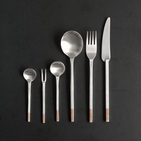 Kobo Aizawa | Demitasse Spoon - Analogue Life Copper Cutlery, Japanese Cutlery, Table Ware, Demitasse Spoons, Chefs Table, Niigata, Japanese Kitchen, Kitchen Utensil, Japanese Design