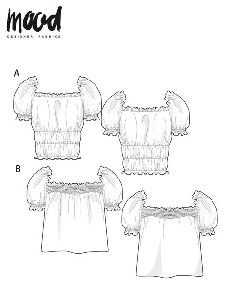 Tips & Tricks for Shirring or Ruching Fabric - Free Sewing Pattern - Mood Sewciety Mood Sewing Patterns, Cottagecore Patterns, Cottagecore Wardrobe, Sundress Sewing Patterns, Mood Sewciety, Sewing Patterns Free Women, Free Sewing Patterns, Sew Ins, Free Sewing Pattern