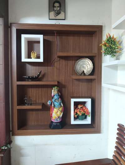 Showcase Design Furniture, Wooden Shelf, Prayer Room, Room Designs, Showcase Design, Design Furniture, Cincinnati, Ohio, Wall