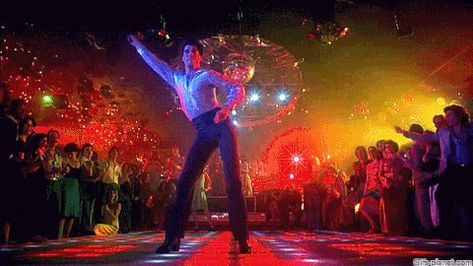 John Travolta Dancing, Saturday Night Fever Movie, Expo Center, Saturday Night Fever, Hometown Heroes, Night Fever, John Travolta, Movie Gifs, Bee Gees