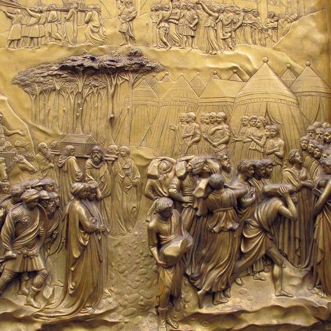 Gates Of Paradise Florence, Gates Of Paradise, Lorenzo Ghiberti, Relief Tiles, Infant Jesus, Relief Sculpture, High Relief, Dark Academia Aesthetic, Art Masters