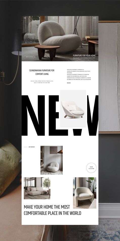 Website Branding Design, Design De Configuration, Mises En Page Design Graphique, Ui Ux 디자인, 포트폴리오 레이아웃, Interior Design Website, Webdesign Inspiration, Professional Web Design, Homepage Design