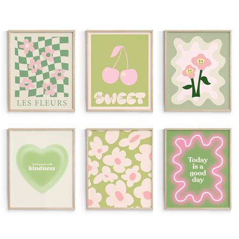 PRICES MAY VARY. Danish Pastel Wall Decor: The posters with cute style and fresh color，the minimalist wall art is suitable for the room style with personality. Girl’s Bedroom Wall Art Prints: Green abstract Wall Prints can easily mix and match different home styles to create an elegant and cozy vibe to any space, like living room, aesthetic bedroom, kitchen, bathroom, office, or any other occasion. Unframed 8x10 Cute Room Decor Aesthetic: There are 6pcs abstract girls room decors come unframed, Green Danish Pastel, Preppy Wall Art Prints, Aesthetic Cute Room, Prints For Room, Salon Aesthetic, Room Decor Preppy, Dorm Aesthetic, Pastel Wall Decor, Girl Dorms