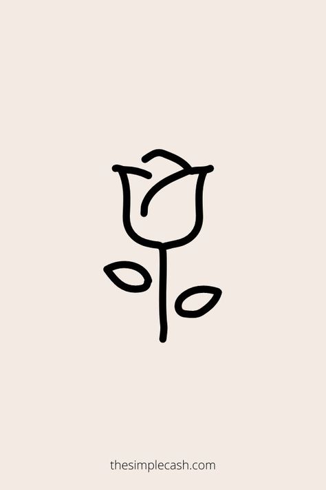 Cute Simple Drawings Easy Doodles, Easy And Cute Drawings Simple, Cute Small Simple Drawings, Drawing Ideas Easy Aesthetic Flower, Simple Drawing Of Flowers, Small And Easy Drawings, Cute Easy Drawings Flowers, Cute Sketch Ideas Easy, Cool Easy Drawings Sketches