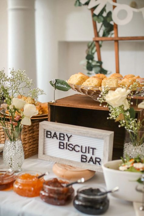 How To Throw Pinterest Perfect Gender Neutral Baby Shower | Hey Simply | Beauty & Lifestyle Blog Gender Neutral Dessert Table, Late Fall Baby Shower Ideas, Call Baby Shower Theme, Springtime Baby Shower Ideas, Cottagecore Gender Reveal, Baby Brewing Coffee Shower Ideas, Baby Shower Crafts For Guests, Finger Foods For Baby Shower Simple, August Baby Shower Themes