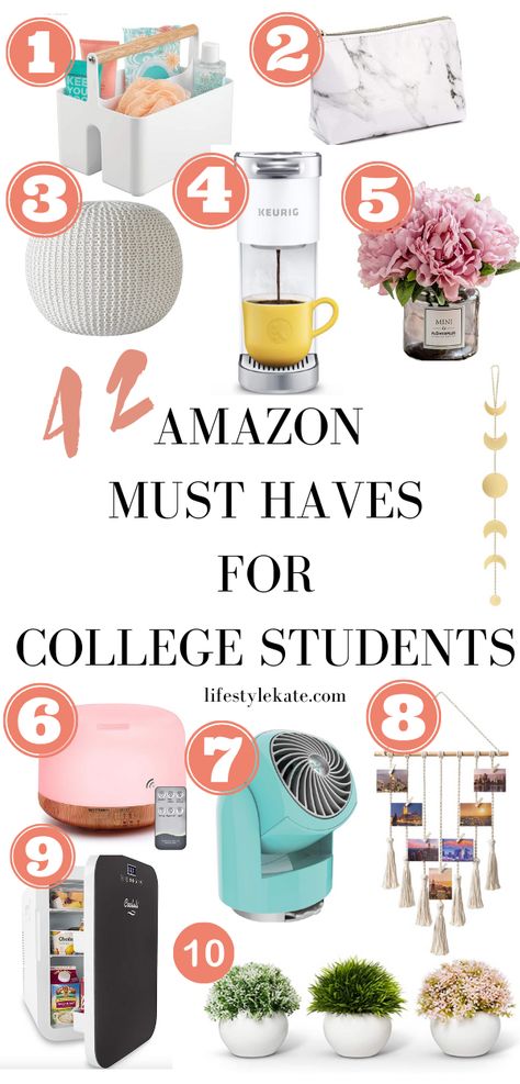 Amazon must haves for college students, amazon finds, amazon must haves, things to buy on amazon, amazon must haves women, amazon must haves teens, amazon home decor, amazon room decor, best amazon finds, cool things to buy, cool things to buy on amazon. Must Haves For College, College Freshman Survival Kit, College Must Haves, College Dorm Checklist, Dorm Checklist, Freshman Year College, Amazon Must Haves, College Student Gifts, Freshman College