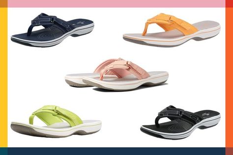 These Flip-Flops with Over 17,000 Five-Star Reviews Are a 'Dream' to Wear, and They're on Sale Now Best Flip Flops, Flip Flops For Women, Reef Sandals, Amazon Buy, People Shopping, Comfy Shoes, Five Star, Walk On, At The Beach