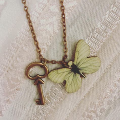 Handmade necklace with butterfly and key charms. Just listed on #depop. Key Charms, Handmade Necklace, Handmade Necklaces, Charms, Key, On Instagram, Quick Saves, Instagram