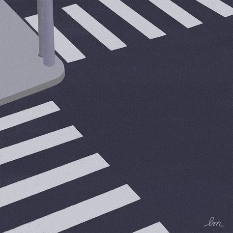 #crosswalk #crossroads #ipaddrawing Crosswalk Illustration, Crossroad Illustration, Crosswalk Drawing, Crossroads Drawing, Crossroads Illustration, Path Logo, Light Artwork, Crossy Road, Ipad Drawings