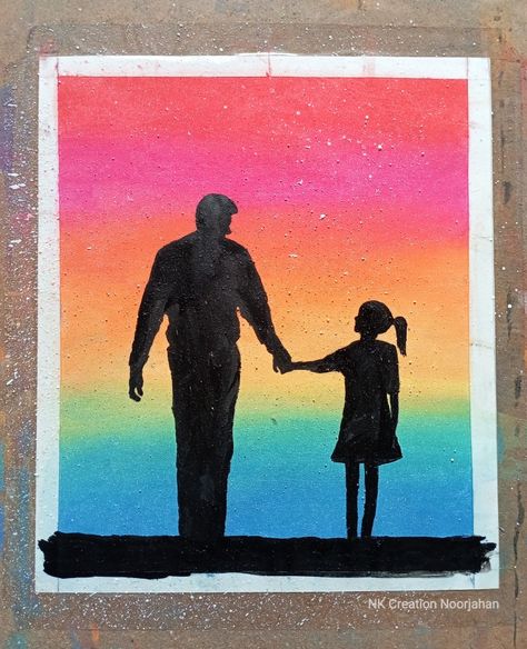 Papa Painting Ideas, Canvas Painting Ideas Fathers Day, Father’s Day Ideas Painting, Canvas Painting For Father's Day, Easy Fathers Day Paintings On Canvas, Painting Ideas On Canvas Fathers Day, Father Days Drawing Ideas, Paintings For Dads Birthday, Dad Painting Ideas Canvas