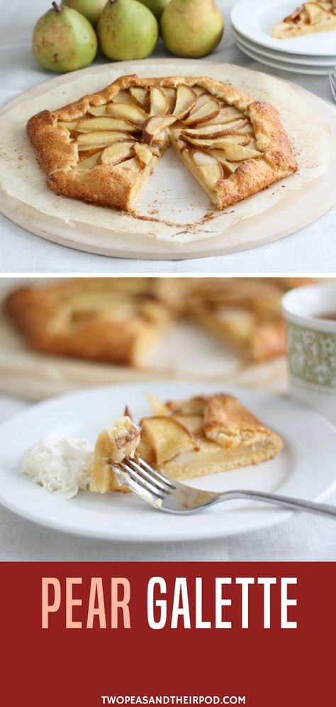 Asian Pear Recipes, Pear Recipes Easy, Thanksgiving Recipes Dessert, Irish Dessert Recipes, Pear Galette, Pear Recipe, Pear Dessert Recipes, Making Pie Crust, Pear Dessert