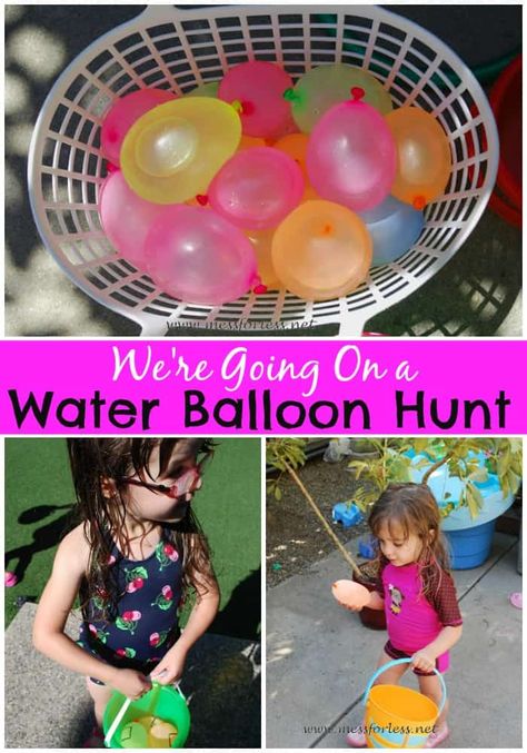 Balloon Games For Kids, Water Balloon Games, Balloon Games, Summer Fun For Kids, Grandparenting, Summer Preschool, Phonics Games, Toddlers And Preschoolers, Water Balloons