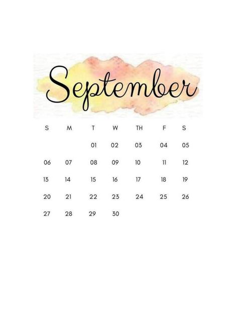 September 2020 Calendar Cute Free September Watercolor, Month Wallpaper, Printable December Calendar, Princess Artwork, Calendar Quotes, September Wallpaper, Calendar Cute, Desktop Wallpaper Calendar, Watercolor Calendar