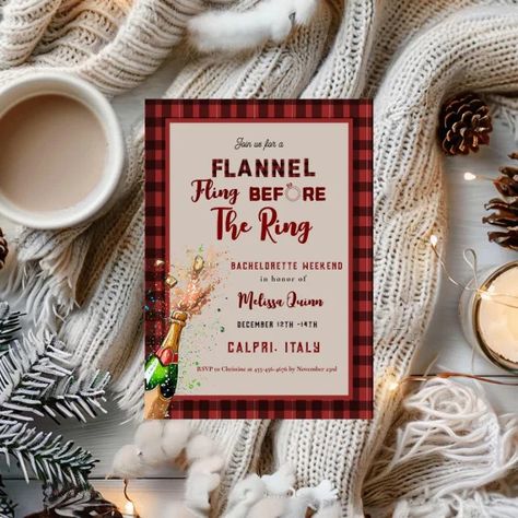 Flannel & fizz winter red & black bachelorette invitation | Zazzle Flannel Fling Bachelorette Party, Black Bachelorette, Bachelorette Invitation, Winter Red, Bachelorette Invitations, Bachelorette Party Invitations, Bachelorette Weekend, Bride To Be, Buffalo Plaid