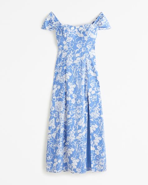 Women's The A&F Camille Off-The-Shoulder Maxi Dress | Women's Dresses & Jumpsuits | Abercrombie.com