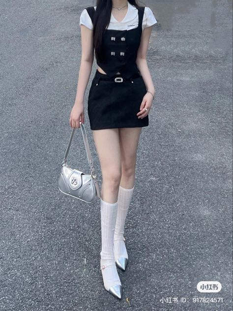 Yeyi Isabella, Black Outfit Casual, Korea Summer, Race Outfit, Korean Casual Outfits, Black Outfits, Korean Fashion Dress, Ulzzang Fashion, Korea Fashion