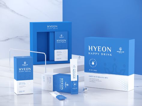 Blue Cosmetics Luxury Packaging on Behance Medical Packaging Design, Medical Packaging, Product Rendering, Medicine Packaging, Luxury Packaging Design, Packaging Template Design, Bottle Design Packaging, Packaging Template, Health Ideas