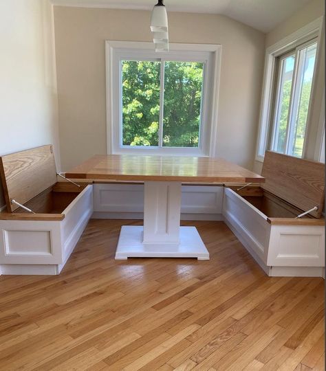 Breakfast Nook Banquette, Breakfast Nook Seating, Kitchen Nook Bench, Custom Banquette Seating, Custom Banquette, Booth Seating In Kitchen, Dining Booth, Seating Bench, Banquette Seating In Kitchen